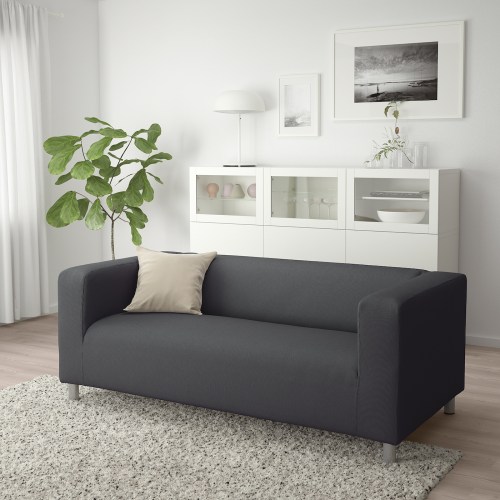 Ikea grey 2 hotsell seater sofa